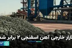 بازار خارجی آهن اسفنجی 2 برابر شد