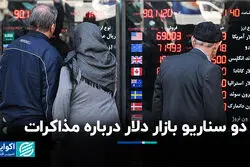 دو سناریو بازار دلار درباره مذاکرات
