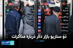 دو سناریو بازار دلار درباره مذاکرات