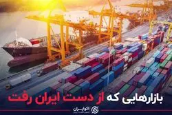 بازارهایی که از دست ایران رفت