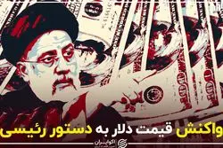 واکنش قیمت دلار به دستور رییسی
