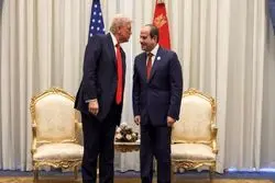 درخواست رئیس جمهور مصر از ترامپ برای پایان جنگ 