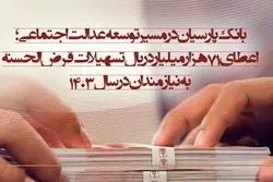 بانک پارسیان در مسیر توسعه عدالت اجتماعی