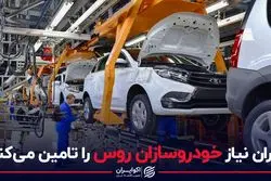 ایران نیاز خودروسازان روس را تامین می کند