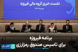 برنامه فیروزه برای تاسیس صندوق رمزارزی