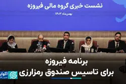 برنامه فیروزه برای تاسیس صندوق رمزارزی