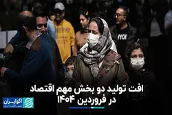 افت تولید دو بخش مهم اقتصاد در فروردین 1404