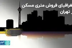 جغرافیای فروش متری مسکن در تهران