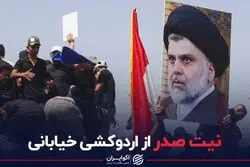 نیت صدر از اردوکشی خیابانی