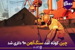 چین کوتاه آمد، سنگ‌آهن 90 دلاری شد