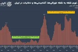 زیر و بم تورم خوراکی‌ها در سال 1403؛ تورم سفره خانوار در انتهای سال به کجا رسید؟