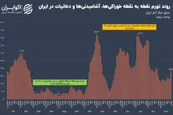 زیر و بم تورم خوراکی‌ها در سال 1403؛ تورم سفره خانوار در انتهای سال به کجا رسید؟