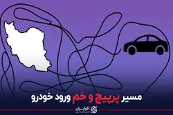 مسیر پر پیچ و خم ورود خودرو