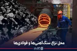 محل نزاع سنگ‌آهنی‌ها و فولادی‌ها