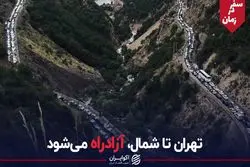 سفر در زمان/ تهران تا شمال، آزادراه می‌شود