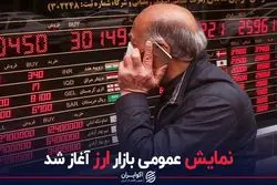 نمایش عمومی بازار ارز آغاز شد