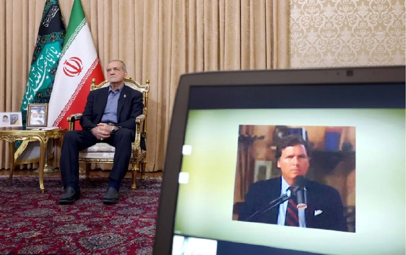 گفت‌وگوی پزشکیان با تاکر کارلسون: دیپلماسی ایران در دل آتش‌بس شکننده