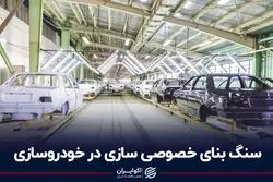 سنگ بنای خصوصی‌سازی در خودروسازی