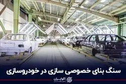 سنگ بنای خصوصی‌سازی در خودروسازی