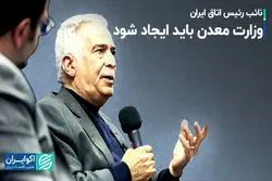  وزارت معدن باید ایجاد شود