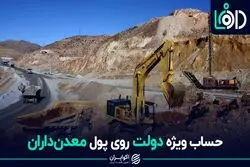 حساب ویژه دولت روی پول معدن‌داران