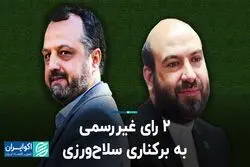 2 رای غیررسمی به برکناری سلاح‌ورزی