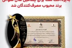 به پرداخت ملت برند محبوب مصرف کنندگان شد