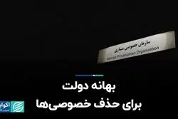 بهانه دولت برای حذف خصوصی‌ها