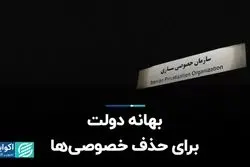 بهانه دولت برای حذف خصوصی‌ها