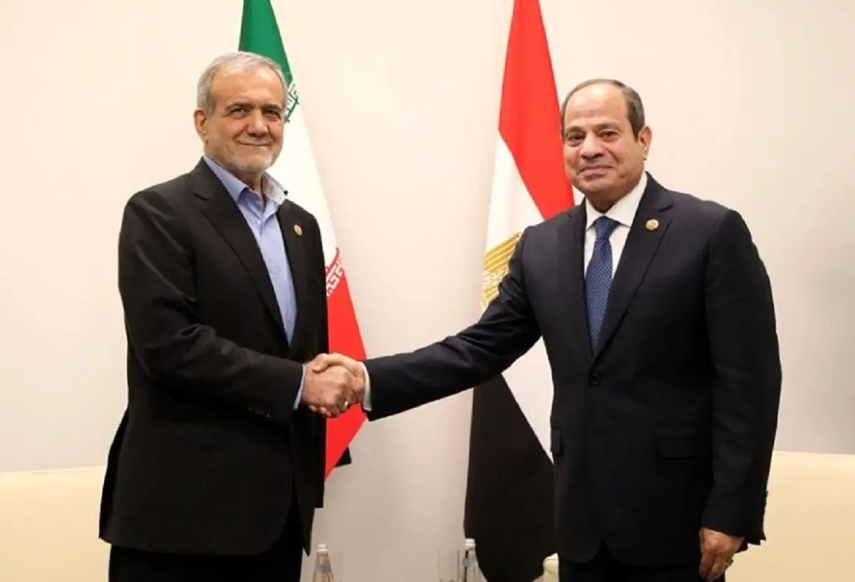 رایزنی پزشکیان و السیسی/ ایران و مصر تحولات منطقه را بررسی کردند