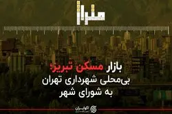از بازار مسکن تبریز تا اختلاف مقامات شهری پایتخت