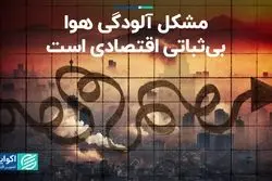 مشکل آلودگی هوا بی‌ثباتی اقتصادی است!