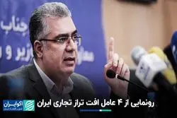 رونمایی از 4 عامل افت تراز تجاری ایران