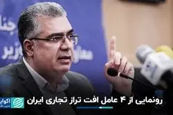رونمایی از 4 عامل افت تراز تجاری ایران