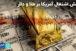 اثر اشتغال در آمریکا بر قیمت طلا و دلار