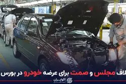 اختلاف مجلس و صمت برای عرضه خودرو در بورس کالا