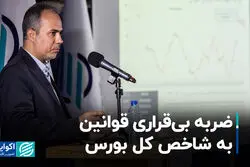 ضربه بی‌قراری قوانین به شاخص کل بورس