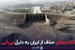 کاندیدای حذف از ایران به دلیل بی‌آبی