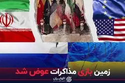 زمین بازی مذاکرات عوض شد