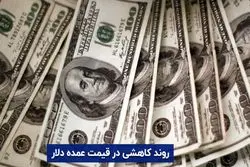 روند کاهشی در قیمت عمده دلار