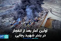 اولین آمار بعد از انفجار در بندر شهید رجایی