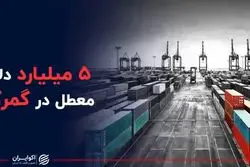پنج میلیارد دلار معطل در گمرک