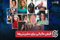 قبض مالیاتی سلبریتی‌ها
