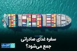 سفره غذای صادراتی جمع می‌شود؟  