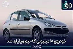 خودروی 10 میلیونی که نیم میلیارد شد