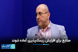 صنایع برای افزایش ریسک‌پذیری آماده شوند