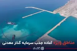 مناطق ویژه آماده جذب سرمایه گذار معدنی