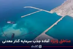 مناطق ویژه آماده جذب سرمایه گذار معدنی