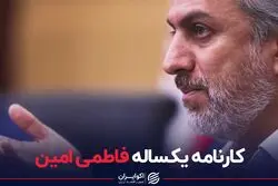 کارنامه یکساله فاطمی امین