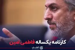 کارنامه یکساله فاطمی امین